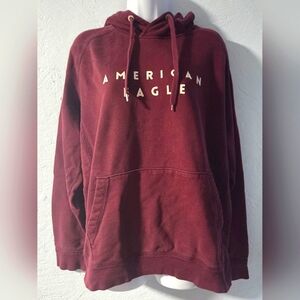 American Eagle 2017 Maroon Pullover Hoodie - Large
